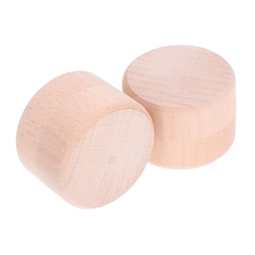 ERINGOGO 2 Stück Teiliges Aufbewahrungsbox aus Holz Versiegelter Zahnschmuck und Haarschmuck Organizer Kompakte Höhe zur Sicheren Aufbewahrung von Milchzähnen Nabelschnur und Fetalhaaren von ERINGOGO
