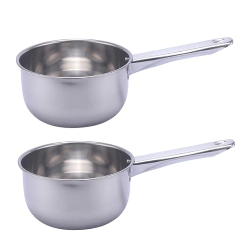 ERINGOGO 2 Stück Teiliges Edelstahl Wasserlöffel Dickwandiger Küchenlöffel mit Langem Griff Multifunktional als Suppen und Kochlöffel Ergonomisch Rostfrei für Restaurant und Haushalt von ERINGOGO