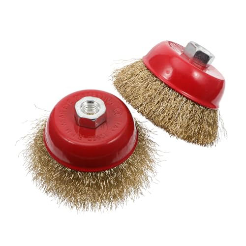 ERINGOGO 2 Stück Teiliges Gedrehte Stahldraht Rundbürste mit Gewinde Cup Wire Brush für Bohrmaschine Rostfreie Drahtbürste zum Reinigen Entrosten Schleifen und Lackabtrag ERINGOGO 2 Stück Teiliges Gedrehte Stahldraht Rundbürste mit Gewinde Cup Wire Brush für Bohrmaschine Rostfreie Drahtbürste zum Reinigen Entrosten Schleifen und Lackabtrag von ERINGOGO