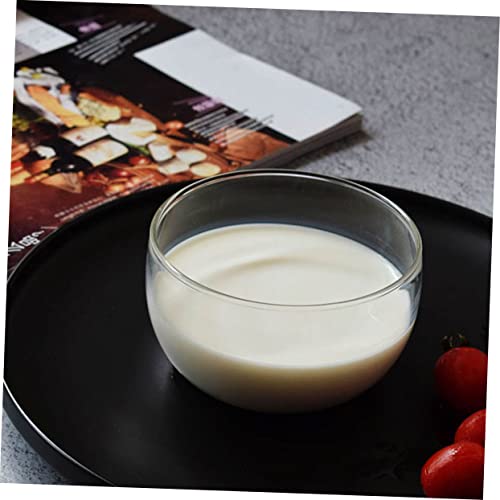 ERINGOGO 2 Stück Teiliges Glas Transparentes Haushaltsgeschirr Salat Dessertschalen Kreative Nordische Obstschalen Spülmaschinenfest und Einfach zu Reinigen von ERINGOGO