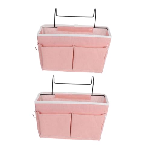ERINGOGO 2 Stück Teiliges Hängeaufbewahrungsset aus Stoff mit Taschen Multifunktionaler Organizer für Bettgestelle Hochbetten und Nachttische Platzsparend für Studentenwohnheim und von ERINGOGO