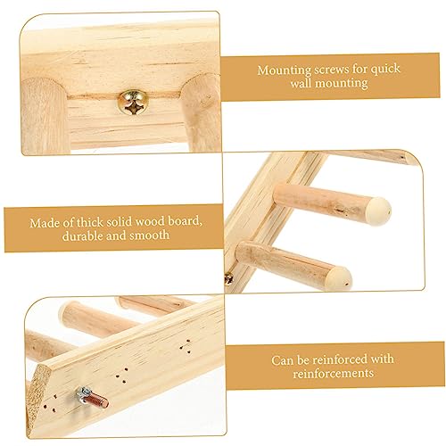 ERINGOGO 2 Stück Teiliges Katzenwandregal aus Holz Stufige Kletterleiter rutschfeste Katzentreppe für Ältere Katzen Wandmontiertes Katzenmöbel für Indoor Spiel und Aktivität ERINGOGO 2 Stück Teiliges Katzenwandregal aus Holz Stufige Kletterleiter rutschfeste Katzentreppe für Ältere Katzen Wandmontiertes Katzenmöbel für Indoor Spiel und Aktivität von ERINGOGO