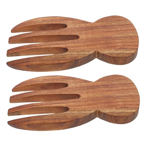 ERINGOGO 2 Stück Teiliges Salatbesteck aus Holz Ergonomisch Geformte Salatlöffel und Gabel Robustes Holz mit Natürlicher Maserung zum Mischen Servieren und Zubereiten von Pasta und Obst ERINGOGO 2 Stück Teiliges Salatbesteck aus Holz Ergonomisch Geformte Salatlöffel und Gabel Robustes Holz mit Natürlicher Maserung zum Mischen Servieren und Zubereiten von Pasta und Obst von ERINGOGO