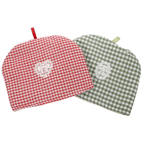 ERINGOGO 2 Stück Teiliges Teekannen wärmekissen Dekorative Isolierte Teekannenhülle mit Staubschutz Handlich Waschbar Passend für Teekannen Stilvoller Schutz und Warmhaltefunktion ERINGOGO 2 Stück Teiliges Teekannen wärmekissen Dekorative Isolierte Teekannenhülle mit Staubschutz Handlich Waschbar Passend für Teekannen Stilvoller Schutz und Warmhaltefunktion von ERINGOGO