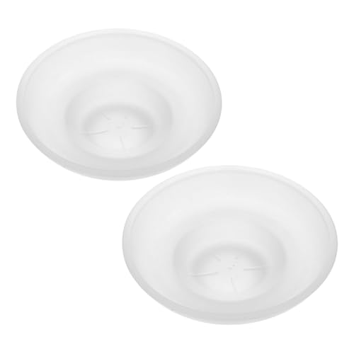 ERINGOGO 2 Stück Transparente Glas Seifenschale Rund Teiliges mit Selbstablauf Vielseitiger Seifenhalter für Badezimmer Dusche Küchenwaschbecken und Schmuckablage von ERINGOGO
