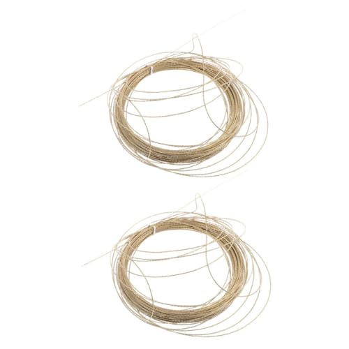ERINGOGO 2 Stück Windshield Wire Removal Tool Gold Stahlseil Robust Auto Windschutzscheiben Demontage Werkzeug Für Reparatur und Ersatz ERINGOGO 2 Stück Windshield Wire Removal Tool Gold Stahlseil Robust Auto Windschutzscheiben Demontage Werkzeug Für Reparatur und Ersatz von ERINGOGO