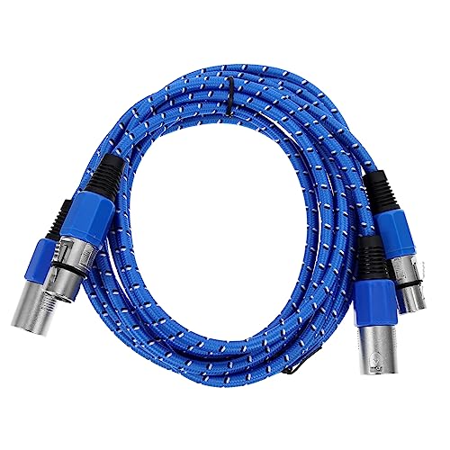 ERINGOGO 2 Stück Xlr Mikrofonkabel Geflochtene Audio Kabel Männlich zu Weiblich für Professionelle Audioanwendungen Kompatibel mit Mischpulten und Audiogeräten von ERINGOGO