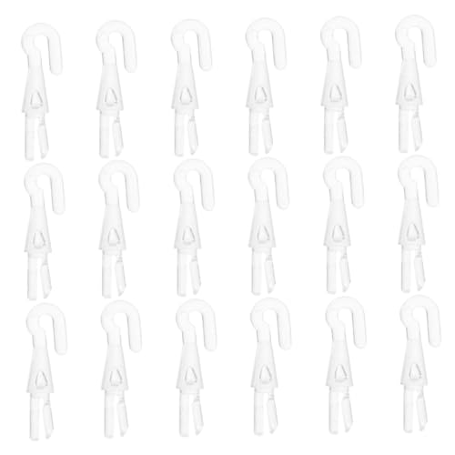 ERINGOGO 20 Stück Blindstab Haken aus Flexiblem Material Ergonomische Fragezeichen Form Stabile Verbindung Transparent für Jalousienverstellung Wohn und Büroräumen von ERINGOGO