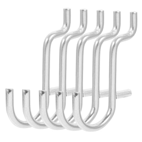 ERINGOGO 20 Stück Metall Pegboard Haken Kleine Hänger für Werkzeuge Schlüssel und Zubehör für Garagen und Werkstätten Einfache Installation und Hohe Tragfähigkeit von ERINGOGO