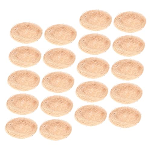 ERINGOGO 20 Stück Teiliges Künstliche Vogelnester aus Robustem Material Dekoration für Ostern Vielseitig Verwendbar für Eier Süßigkeiten Blumen Natürliche Optik für Tisch und Garten von ERINGOGO