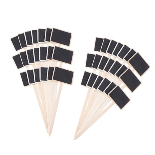 ERINGOGO 20 Stück Teiliges Mini Holz tafelschilder mit Stab Wiederbeschreibbare Gartenstecker für Pflanzen DIY Dekoration Botschaften und Preisschilder Robuste Buchenholz schilder für Haus von ERINGOGO
