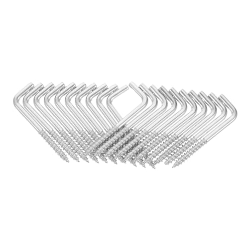 ERINGOGO 20 Stück Teiliges Verzinktes Schraubhaken Kleine Stabile Metallhaken mit Gewinde für Spiegel Bilderrahmen Schmuck und Vielseitiges Aufhängen in Wohnräumen Küche Bad ERINGOGO 20 Stück Teiliges Verzinktes Schraubhaken Kleine Stabile Metallhaken mit Gewinde für Spiegel Bilderrahmen Schmuck und Vielseitiges Aufhängen in Wohnräumen Küche Bad von ERINGOGO