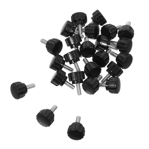ERINGOGO 24 Stück Teiliges Daumenschrauben Gerändelte Carbonstahl Rändelgriffe Handfestzieher Ersatzknöpfe für Schirmständer Spannschrauben und Klemmschrauben Schwarzer Rundkopf ERINGOGO 24 Stück Teiliges Daumenschrauben Gerändelte Carbonstahl Rändelgriffe Handfestzieher Ersatzknöpfe für Schirmständer Spannschrauben und Klemmschrauben Schwarzer Rundkopf von ERINGOGO