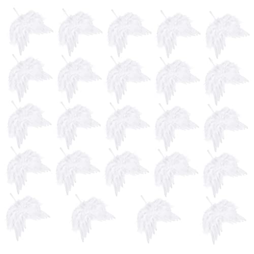 ERINGOGO 24stücke Engel Flügel Hängende Pendants Für Weihnachtsbaum Zarte Weihnachtsdeko Für Festliche Anlässe Für Tisch Und Kamin Als Für Familie Und Freunde von ERINGOGO