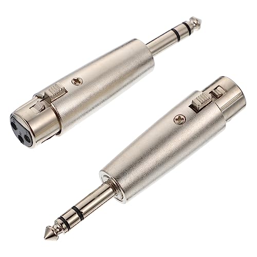 ERINGOGO 2Stücke Xlr Adapter Stereo Balanced Audio Connector für Mikrofon und Lautsprecher Robuste für Langlebige Nutzung von ERINGOGO