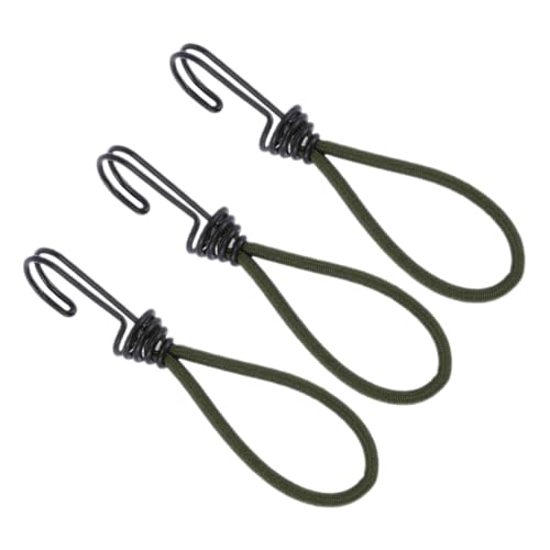 ERINGOGO 3 Stück Teiliges Elastische Zeltspannseile mit Kleinen Haken und Robusten Nägeln Multifunktionale Befestigung für Campingzelte Planen und Markisen Wetterfest und Langlebig für von ERINGOGO