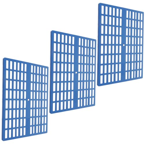ERINGOGO 3 Stück Teiliges Kleintier Cage für Blaue Fußmatten für Kleine Empfindliche Käfigen mit Durchlässigem Design von ERINGOGO