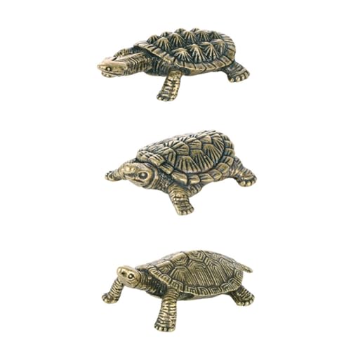 ERINGOGO 3 Stück Teiliges Messing Schildkröten Figuren Vintage Desktop Dekoration Retro Kleine Handgefertigte Skulpturen für Wohn Arbeitszimmer Geschenkidee ERINGOGO 3 Stück Teiliges Messing Schildkröten Figuren Vintage Desktop Dekoration Retro Kleine Handgefertigte Skulpturen für Wohn Arbeitszimmer Geschenkidee von ERINGOGO