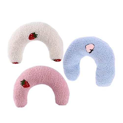 ERINGOGO 3stücke U-Form Katzenkissen Aus Schlafkissen Für Haustiere Bequemes Katzenkissen Für Drinnen Gemütliches Kissen Für Kätzchen Waschbares Für Kleine Hunde von ERINGOGO