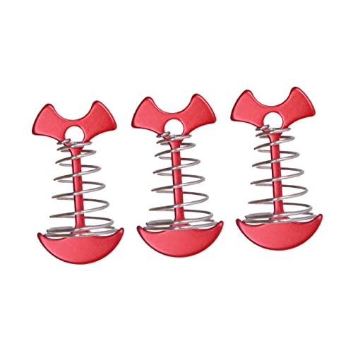 ERINGOGO 3 Stück Teiliges Zeltheringe Fischgrät Design Bodenanker Robustem Material mit Federmechanismus für Festen Halt bei Outdoor Camping und Zeltsicherung Verschiedenen Bodentypen Rot ERINGOGO 3 Stück Teiliges Zeltheringe Fischgrät Design Bodenanker Robustem Material mit Federmechanismus für Festen Halt bei Outdoor Camping und Zeltsicherung Verschiedenen Bodentypen Rot von ERINGOGO