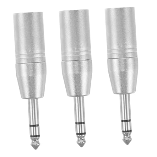 ERINGOGO 3 Stück Trs Xlr Male Audio Adapter Langlebige Zinklegierung Dreipolige Stereo Balanced Signalübertragung Geräuschfreie Übertragung für Mixer Verstärker Studio Bühnengebrauch ERINGOGO 3 Stück Trs Xlr Male Audio Adapter Langlebige Zinklegierung Dreipolige Stereo Balanced Signalübertragung Geräuschfreie Übertragung für Mixer Verstärker Studio Bühnengebrauch von ERINGOGO