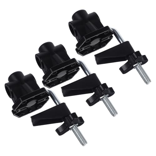 ERINGOGO 3 Stücke Aluminiumlegierung Tischlampen Clips Teiliges Stabile Metallhalterung zum Befestigen von Schreibtischlampen Rutschfeste Klemme für Wohn und Arbeitsbereiche von ERINGOGO