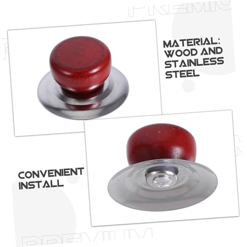 ERINGOGO 4 Stück Antiskalddesign Topfdeckelgriff Hitzebeständig Kompakt Rutschfest Ersatzgriff für Kleine Deckel Küchenzubehör aus Robustem Material von ERINGOGO