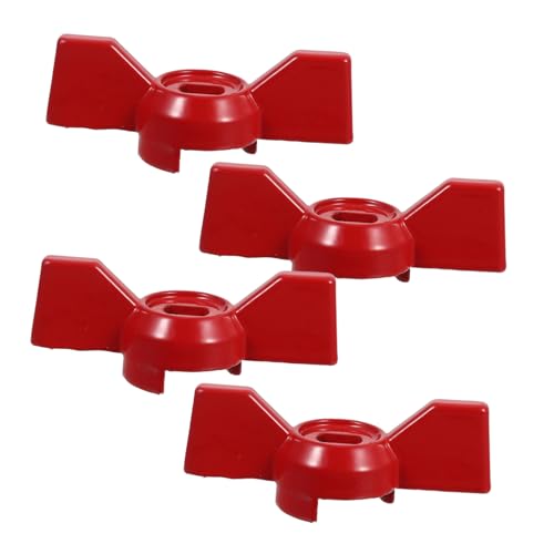 ERINGOGO 4 Stück Kugelhahn Schmetterlingsgriff Ersatz Robust Outdoor Wasserhahn Ventilgriff Hebelgriff für Gartenschläuche und Absperrventile von ERINGOGO