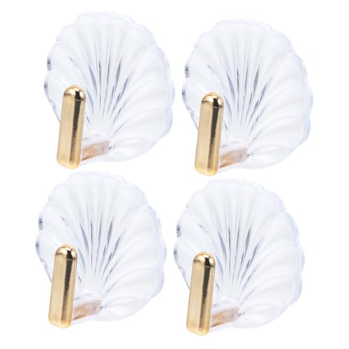 ERINGOGO 4 Stück Selbstklebende Wandhaken Transparent Gold Beschichtet Stabile Aufhänger für Schlüssel Handtücher Taschen Platzsparende Nagelfreie Aufbewahrung ERINGOGO 4 Stück Selbstklebende Wandhaken Transparent Gold Beschichtet Stabile Aufhänger für Schlüssel Handtücher Taschen Platzsparende Nagelfreie Aufbewahrung von ERINGOGO