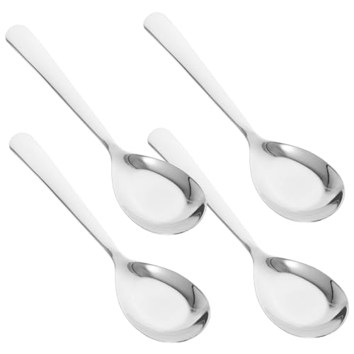 ERINGOGO 4 Stück Suppenlöffel Große Schwere Esslöffel für Dessert und Servieren Spülmaschinenfest für Zuhause Restaurant und Dinnerpartys ERINGOGO 4 Stück Suppenlöffel Große Schwere Esslöffel für Dessert und Servieren Spülmaschinenfest für Zuhause Restaurant und Dinnerpartys von ERINGOGO