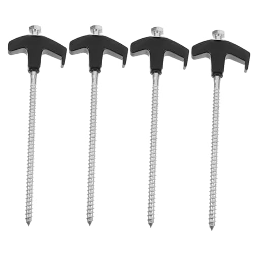 ERINGOGO 4 Stück Teiliges Drehbare Zeltheringe mit Gewinde Robuste Kunststoffkopf bodenanker Windfeste Camping heringe für Zeltbefestigung Leicht und Sicher für Outdoor Abenteuer ERINGOGO 4 Stück Teiliges Drehbare Zeltheringe mit Gewinde Robuste Kunststoffkopf bodenanker Windfeste Camping heringe für Zeltbefestigung Leicht und Sicher für Outdoor Abenteuer von ERINGOGO