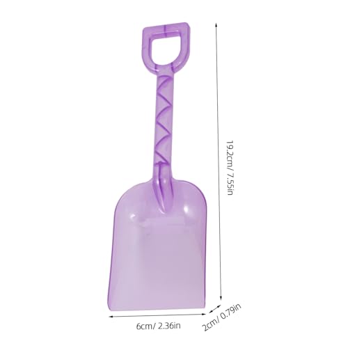 ERINGOGO 4 Stück Teiliges Kleine Bunte Kunststoff Schaufeln für Leicht Sicher und Robust als Sandspielzeug für Strand Sandkasten und Poolspaß von ERINGOGO