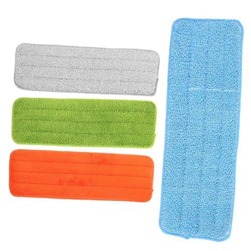 ERINGOGO 4 Stück Teiliges Mop Pads Mikrofaser Ersatzbezüge Dicke Flache Reinigungspads Waschbare Mop Zubehör für Spray Saugfähige Fasertücher für Fliesen und von ERINGOGO