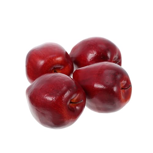 ERINGOGO 4 Stück Teiliges Rote Delicous Simulation Äpfel Deko Früchte Realistisch Lifelike Obstmodelle für Fotografie Heimdekoration Party Requisiten ERINGOGO 4 Stück Teiliges Rote Delicous Simulation Äpfel Deko Früchte Realistisch Lifelike Obstmodelle für Fotografie Heimdekoration Party Requisiten von ERINGOGO