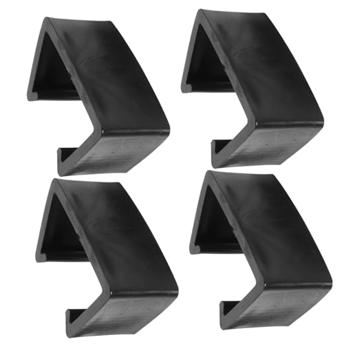ERINGOGO 4 Stück Terrassensofa Clip Möbelklammern Möbelverbinder Gartenmöbel-Clip Schnittklemmen Verbindungselemente Für Sofas Sektionsclips Zum Festhalten Plastik Black von ERINGOGO