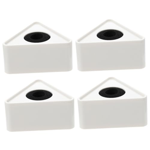 ERINGOGO 4 Stück Triangel Mikrofon Logo Flaggenstation für Interviews Leicht Transportierbare Mikrofonstationen aus Abs und PVC für Professionelle Anwendungen von ERINGOGO
