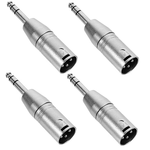 ERINGOGO 4 Stück Xlr zu Adapter zu Xlr Stecker für Mixer und Audio Geräte Hohe Kompatibilität und Klangübertragung von ERINGOGO