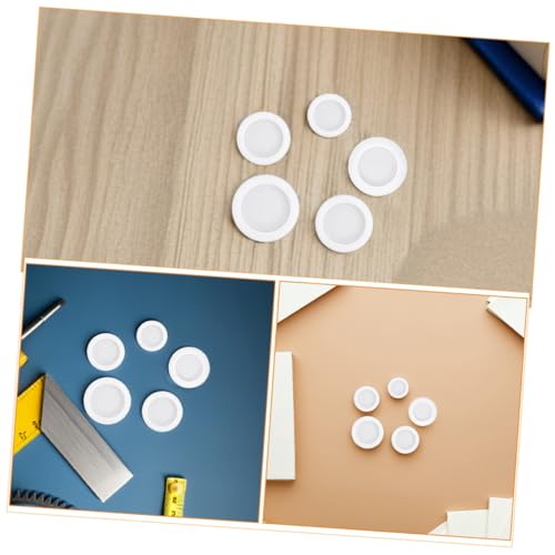 ERINGOGO 40 Stück Piggy Bank Gummi Stopfen Weiß Runde Elastische Ersatz Verschlüsse für Münzbank Boden Passgenaue Dichtungskappen zum Schutz von Sparbüchsen und Geldboxen von ERINGOGO