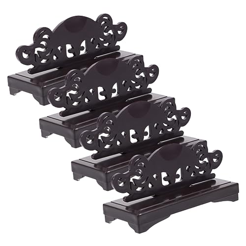 ERINGOGO 4Stücke Faltbarer Fan Halter Fächer Display Leichter Und Stabiler Fächerhalter Für Büro Und Zuhause Einfache Montage Klassisches Design Fächer von ERINGOGO