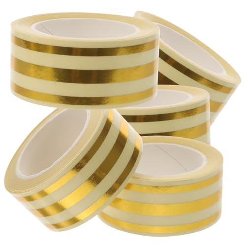 ERINGOGO 5 Rollen Caulk Strip Tape Yards Selbstklebend Wasserdichte Fugenabdeckung für Badezimmer Bodenfliesen Dekorative Flexible und Rückstandsfreie Fliesenaufkleber von ERINGOGO