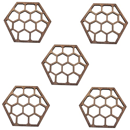 ERINGOGO 5 Stück Teiliges Bienenwaben Holzuntersetzer für Tassen und Geschirr Kreative Tischmatten mit Glatter Oberfläche Vielseitig Einsetzbar als Isolationspads Moderne Dekoration für ERINGOGO 5 Stück Teiliges Bienenwaben Holzuntersetzer für Tassen und Geschirr Kreative Tischmatten mit Glatter Oberfläche Vielseitig Einsetzbar als Isolationspads Moderne Dekoration für von ERINGOGO