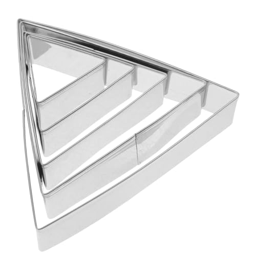 ERINGOGO 5 Stück Teiliges Edelstahl Dreieck Kuchenform Vielseitige Backringe für Torten und Mousse Langlebig und Leicht zu Reinigen für Chiffon Mousse Kuchen in Verschiedenen ERINGOGO 5 Stück Teiliges Edelstahl Dreieck Kuchenform Vielseitige Backringe für Torten und Mousse Langlebig und Leicht zu Reinigen für Chiffon Mousse Kuchen in Verschiedenen von ERINGOGO