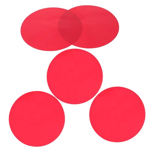 ERINGOGO 5 Stück Teiliges Lichtdiffusorfolie Selbstklebend Warmton Farbwechsel Lichtkorrekturfolie für Lampen und Spots Transparente Langlebige Pet Filter für Stimmungsvolle von ERINGOGO