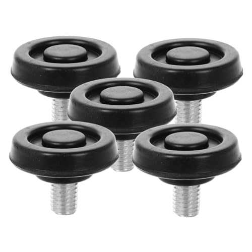 ERINGOGO 5 Stück Teiliges Robuste Gummikappen für Friseurstühle rutschfeste Fest Schraubbare Ersatzfüße Ergonomische Stuhl Nivellierer Kompatibel mit Meisten Salon und Möbelstühlen ERINGOGO 5 Stück Teiliges Robuste Gummikappen für Friseurstühle rutschfeste Fest Schraubbare Ersatzfüße Ergonomische Stuhl Nivellierer Kompatibel mit Meisten Salon und Möbelstühlen von ERINGOGO