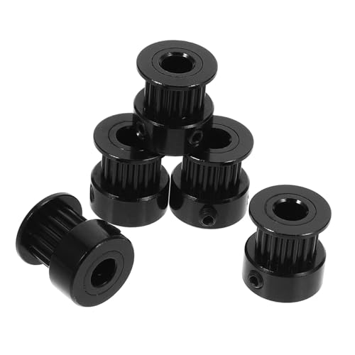 ERINGOGO 5 Stück Timing Belt Pulley Kit Bohrung Höhe Drucker DIY Projekte Stabile Übertragung Einfache Montage Schwarz von ERINGOGO