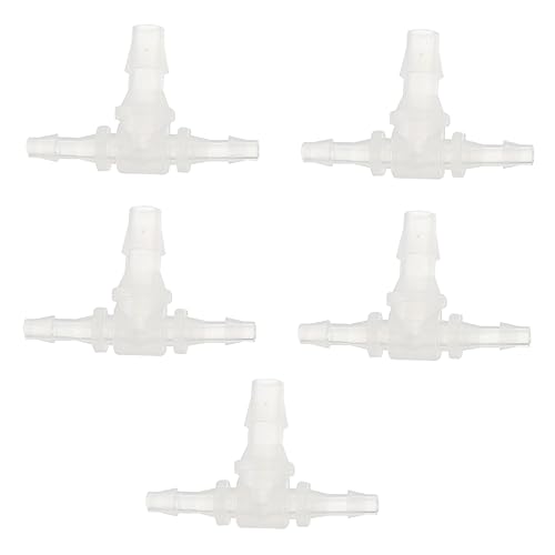 ERINGOGO 5 Stück Verbinder für Aquarien Kunststoff Tee Joints Robuste Rohrverbindungen für Luft und Wasserleitungen Langlebiges Zubehör für Bewässerungssysteme von ERINGOGO