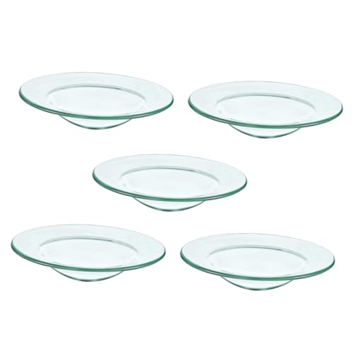 ERINGOGO 5stücke Ersatzschale Für Wachswärmer Kerzenteller Wachsschmelzschale Aromatherapie-tablett Transparentes Kerzenbecken von ERINGOGO
