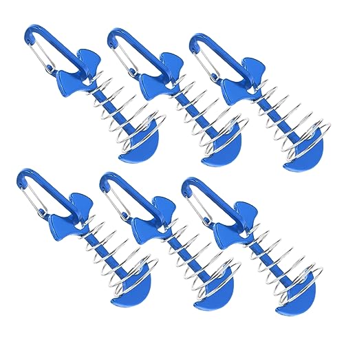 ERINGOGO 6 Sätze Teiliges Zeltheringe Aluminiumlegierung Rostfrei mit Federschnalle Verstellbar für Outdoor Camping Zelte und Planen Leicht und Langlebig für Festen Boden ERINGOGO 6 Sätze Teiliges Zeltheringe Aluminiumlegierung Rostfrei mit Federschnalle Verstellbar für Outdoor Camping Zelte und Planen Leicht und Langlebig für Festen Boden von ERINGOGO
