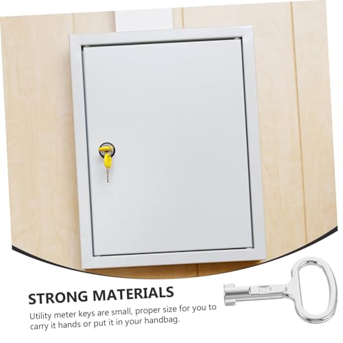 ERINGOGO 6 Stück Elektrische Box -Taste Meter Schlüssel Multi werkzeug heizkörper Aluminiumlegierung Silber von ERINGOGO