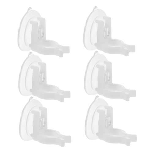 ERINGOGO 6 Stück Teiliges PVC Transparente Saugnapfhalter für LED Kerzen Fester Halt Einfache Werkzeugfreie Montage Dekorative Halterung für Home Fenster für Feierlichkeiten und Taper von ERINGOGO